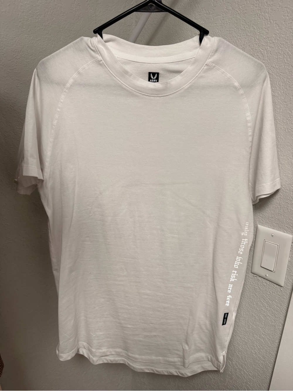 ASRV Men’s Short Sleeve Crew T-Shirt in White